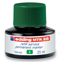 Frasco tinta MTK25 verde edding MTK25-004