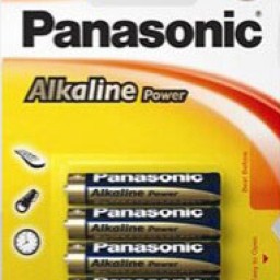4 pilas alcalinas LR03/AAA Panasonic LR03