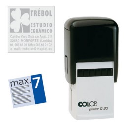 Printer Q30 7 líneas personalizables 30x30 mm. Colop PR.Q30