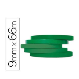Cinta precintadora verde 66 m. x 9 mm. Q-Connect 46516