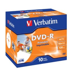 10 DVD-R 4,7GB 16X Verbatim 43521