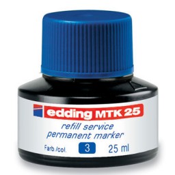 Frasco tinta MTK25 azul edding MTK25-003