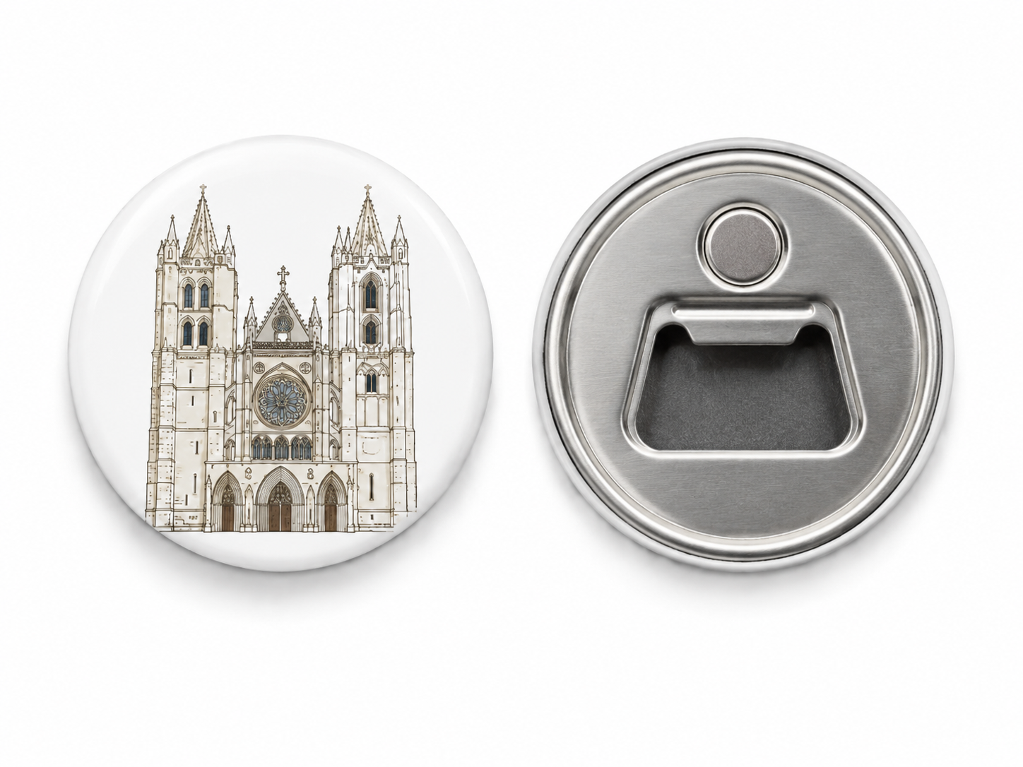 Chapas Abrebotellas Magnético Redondas